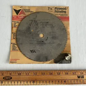 25670 Vermont American Inch Fire Tooth Plywood/paneling 7 1/4 Saw Blade New In Package