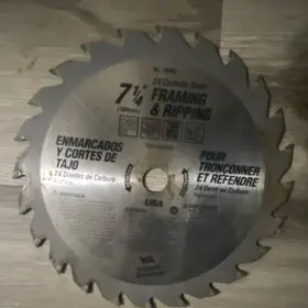 26491 Vermont American 7-1/4 In 24t Carbide Framing And Ripping Saw Blade Wood