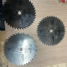 26492 Vermont American Three- Circular Steel Saw Blade 7-1/4 Inch Cutoff/rip 40 Teeth Blades