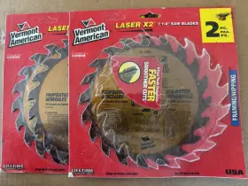 Vermont American 26930 Laser X2 7-1/4 In 20t Carbide Circular Saw Blade 3-pack