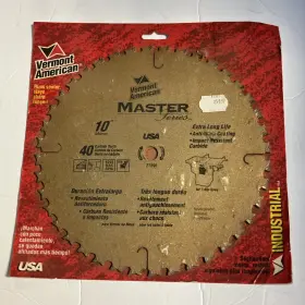 27896 Vermont American 27196 10x40 Tooth Carbide Teeth Circular Saw Blade Industrial
