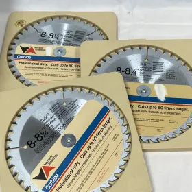 27253-m468 Vermont American Lot X3 Saw Blade Carbide 8-8 1/4 Inch Smooth Cut 27253 M468