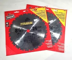27823 Vermont American 2 - Americansaw Blades 8 1/4 Inch 24 Teeth Titanium Carbide #27823