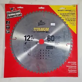 27838 Vermont American 12 Inch 60 Carbide Teeth Titanium Circular Saw Blade #27838