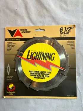 27847 Vermont American Dyanite Carbide 16 Tooth 6 1/2 Inch Industrial Saw Blade 5/8 Arbor Diamond Knockout