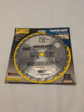27849 Vermont American Nos Dyanite Carbide 7 1/4 Inch 24 Teeth 5/8 Deck Cutting Usa #27849
