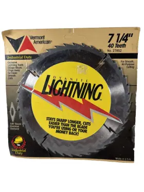 27852 Vermont American New Sealed #27852 Carbide 7 1/4 Inch 40 Teeth 5/8 Arbor Usa