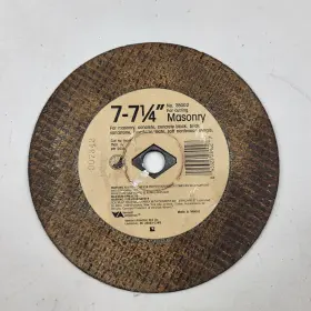 28002 Vermont American 7-7-1/4 Inch Masonry Circular Saw Blade New Old Stock
