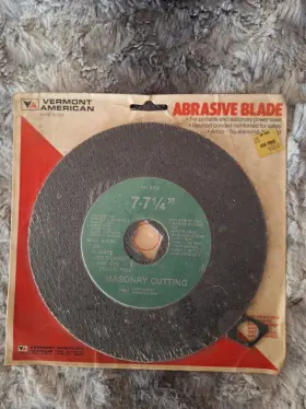 8702 Vermont American Masonry Cut Off 7-7 1/4 Inch Abrasive Blade Concrete Block Brick