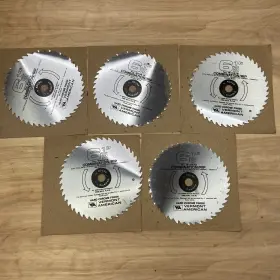 B40612 Vermont American Vintage Saw Blades 6 1/2 Inch Combination/ Rip # Lot Of 5