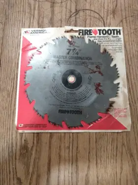 F37714 Vermont American 7 1/4 Inch 75 Tooth Master Combination Fireproof Steel Circular Saw Blade