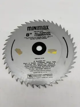 M408 Vermont American Minimax 8 Inch All Purpose Combination Saw Blade With 44 Teeth