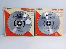 M46714 Vermont American 2 - Saw Blade Tungsten Carbide Tipped 7 Inch -7 1/4 40 Teeth