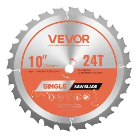 15.875-24t Vevor Circular Saw Blade Wood Cutting For 10 Inch 24 Teeth