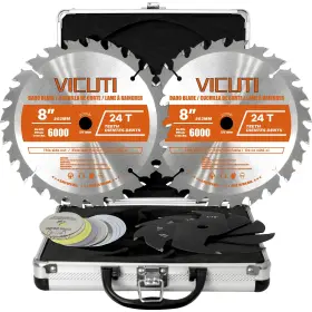 Vct-01 Vicuti 8ftft Stacking Dado Blade Set 24-tooth 5/8-inch Arbor 23 Pieces
