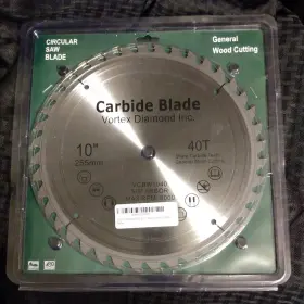 Vcba10100 Vortex Diamond 10 Inch Carbide 100t Teeth 5/8 Arbor Circular Saw Blade Wood 255mm