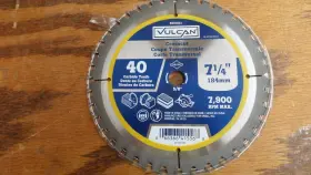 5610621 Vulcan 5 Carbide Saw Blades 7 1/4 Inch 40 Teeth Crosscut