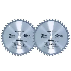Wadoy 445022321338 9 Inch Tooth Carbide Tip Table Saw Blade 5/8 Arborr 40t Universal Fit Comm