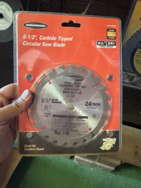 69435 Warrior Warrior- 5-1/2 Inch Carbide Tipped Circular Saw Blade Item