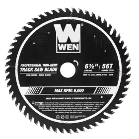 Wen 044459065562 6.5 Inch 56-tooth Carbide-tipped Thin-kerf Professional Atafr Track Saw Blade