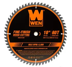 Bl1060 Wen 044459990789 10-inch 60-tooth Fine-finish Professional Woodworking