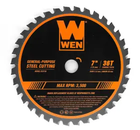 Bl0736 Wen 0736 7-1/4-inch 36-tooth Carbide-tipped 1 Count Pack Of Orange