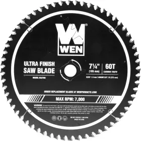 Bl0760 Wen 313046539534 7.25-inch 60-tooth Carbide-tipped Professional Ultra Fine-finish Circ