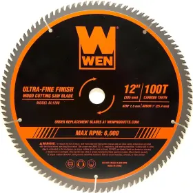 Bl1200 Wen 12-inch 100-tooth Carbide-tipped Ultra-fine Finish Professional Woodw