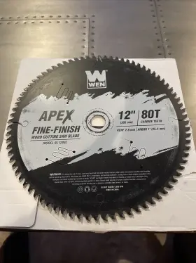Bl1280c Wen Apex 12 Inch 80-tooth Carbide-tipped Fine-finish Saw Blade Read