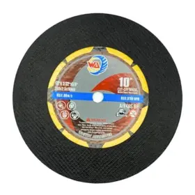 Wact-031 Whitby Abrasives Wa 10pack - 10 Inch X3/32 X5/8 Thin Cut-off Wheels For General Purpose Metal And