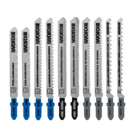 Worx 313100222273 T-shank Blade Assortment For Runner And Axis 10-pieces