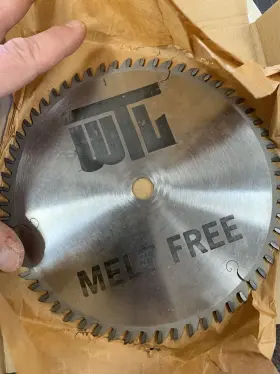 Wtl 738685868645 8 Inch Carbide Tipped Non-melt Plastic Saw Blade 60 Teeth