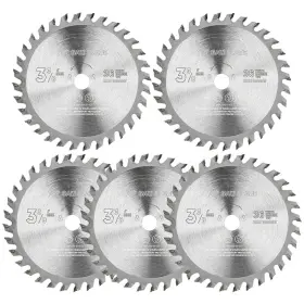 Hsw00485103601 Xcan 5pcs Tct Circular Saw Blade 3-3/8ftft 85mm For Wood Plastic Cutting 10mm Arbor
