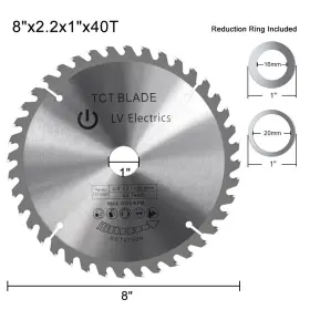 Tct10023 Xcan 4ftft - 8-1/4ftft Tct Circular Saw Blade Carbide Tipped Teeth For Cutting Wood