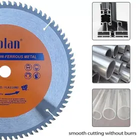 Yolan 736809360365 8-1/4-inch 80 Teeth Circular Saw Blade With 5/8-inch Diamond Knockout A