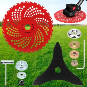Ytcykj Yetr002 9 Inch X 36t Carbide Tipped Brush Cutter Blade And 10 3t Carbon Steel Trimmer Bl