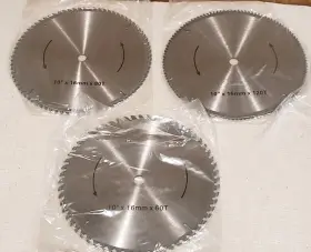 74367 Yukon Tool 3pc 10 Inch Blade Set 60t 80t 120t