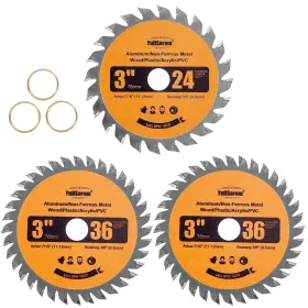 Yullsorom 735749701245 3 Inch Carbide Circular Saw Blade 24 Tooth And 36 For Wood Plastic P