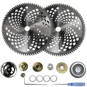 1038 Yutacorex 2 Pack - 10 Inch X 80t Brush Cutter Blade For Weedeater Carbide Tip Circular Saw