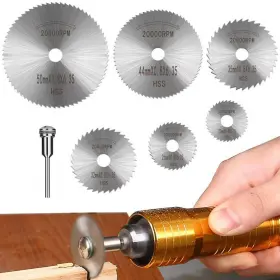 Ywt-03 Ywhwxb Cutting Wheels Set For Dremel Rotary Tool Accessories Kit 6 Pcs Hss Circular