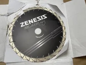 66120 Zenesis - Black 4 Diamond Granite Bridge Saw Blade 17 Inch Read As-is