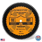 Powertec 10 Thin-kerf Finishing Saw Blade 5/8 Arbor 3/32 80-TOOTH New. Price: $24.00.