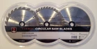Nos Menards Premium 3 Pack 7 24-40-140 Tooth Circular Saw Blades 5/8 Arbor New. Price: $16.99.