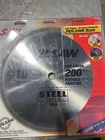 Skil Circular Saw Blade 200 Teeth 10 Plywood, Plastic, Laminates 5/8 Arbor New. Price: $28.00.