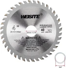 Uxcell 4" (109MM) Circular Saw Blade, 40T 5/8" Arbor, Wood Tungsten Silver New. Price: $14.80.