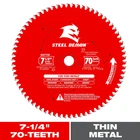 7-1/4IN. X 70-TEETH Steel Demon Carbide-tipped Saw Blade For Thin Metal New. Price: $35.39.
