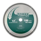 Tomax 12-INCH 100 Tooth Atb Fine Finish Saw Blade With 1-INCH Arbor New. Price: $56.08.
