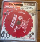 New Diablo 5 1/2 18TEETH Fast Farming Trim Saw Blade For Cordless. Price: $17.40.