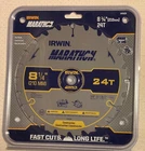 Irwin Marathon 14050ZR 8-1/4" Saw Blade Carbide Tooth 5/8" New. Price: $14.99.