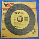 Vermont American 7-7 1/4" Masonry Saw Blade Made Usa (free & Fast Shipping!) New. Price: $17.99.
